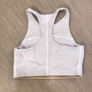 Outdoor Voices Athena Light Gray Crop Tank Sports Bra SZ XS